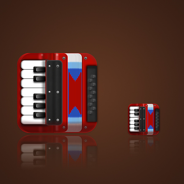 手风琴——临摹写实图标