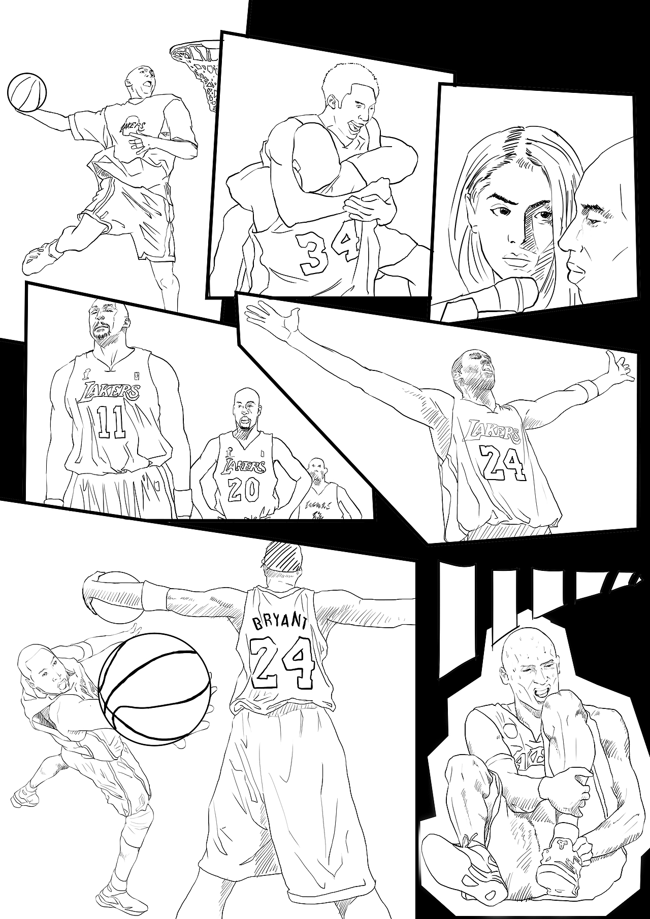 科比退役系列1（图ZNDc0MjA5OTY=） - 短篇/格漫 - 站酷设计师浮士德胫骨原创素材 - 站酷ZCOOL