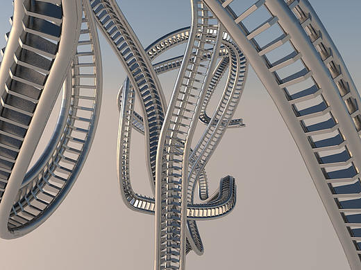 C4D 2019轨道过山车（个人主页-ZMzI3MTkxNDg=） - 建筑/空间 - 站酷设计师宝粥原创素材 - 站酷ZCOOL