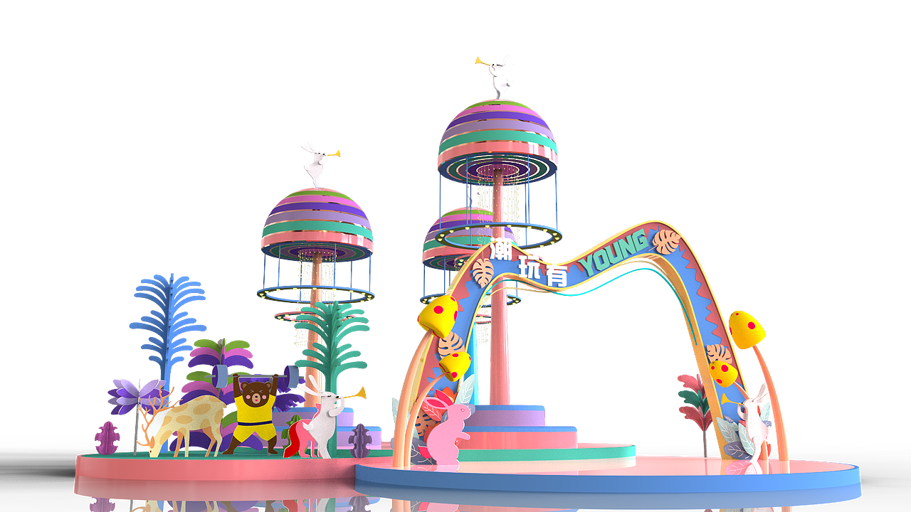 浙北购物中心美陈开业方案设计落地