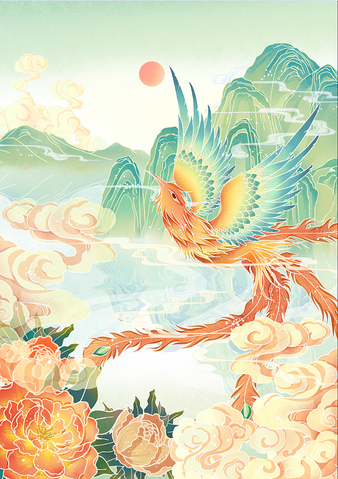 国风神兽系列|插画|艺术插画|森博文化有限公司 - 原创作品 - 站酷