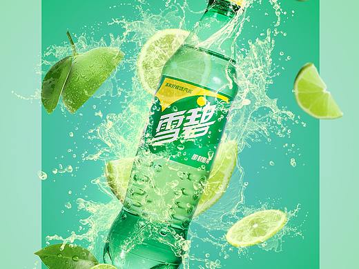 瓶装雪碧 饮品拍摄