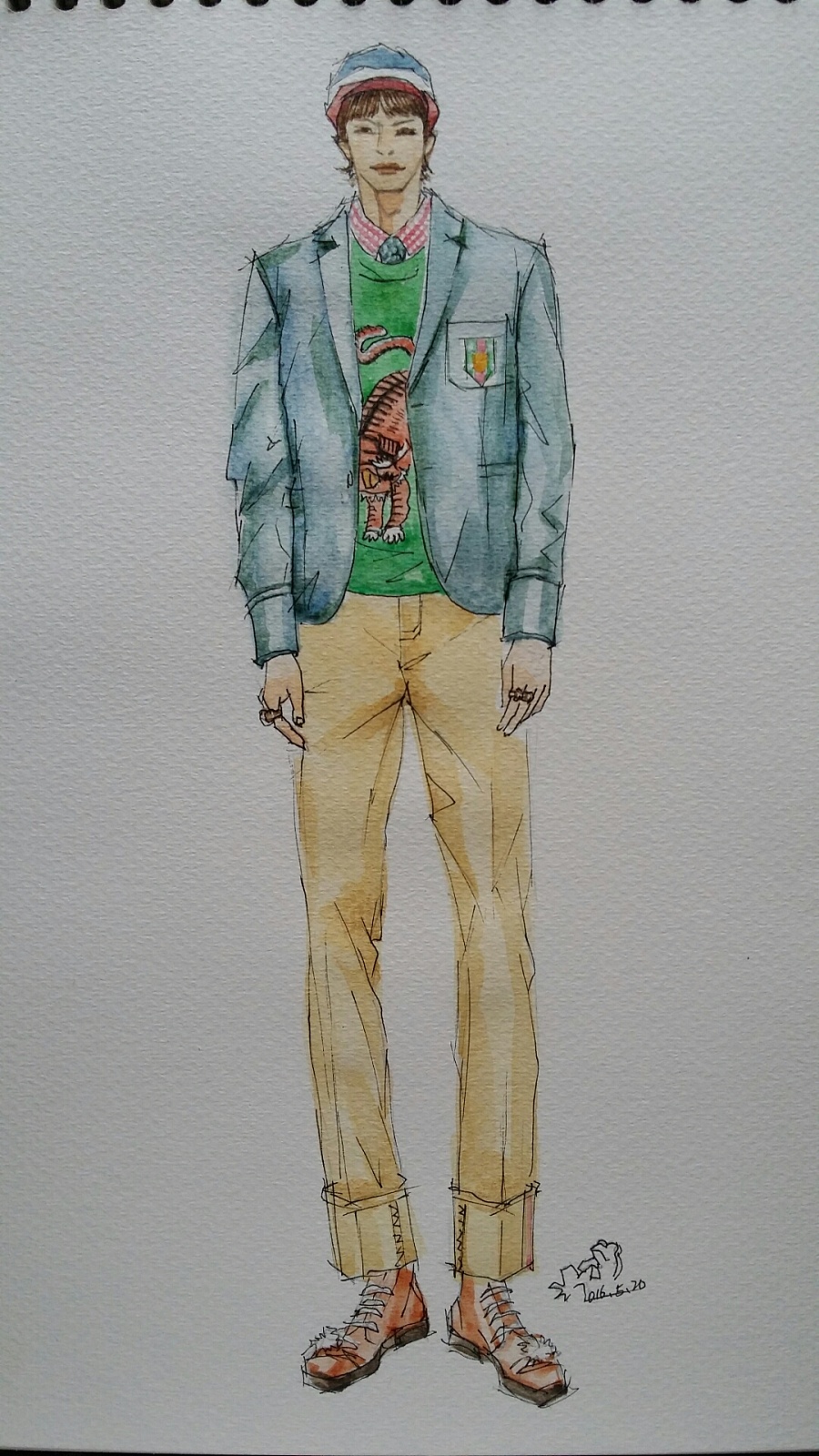 时装插画(2017男装)