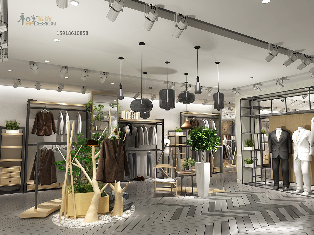 广州服装专卖店装修设计（图ZNjQ4MDE5MzY=） - 展陈设计 - 站酷设计师he1985原创素材 - 站酷ZCOOL