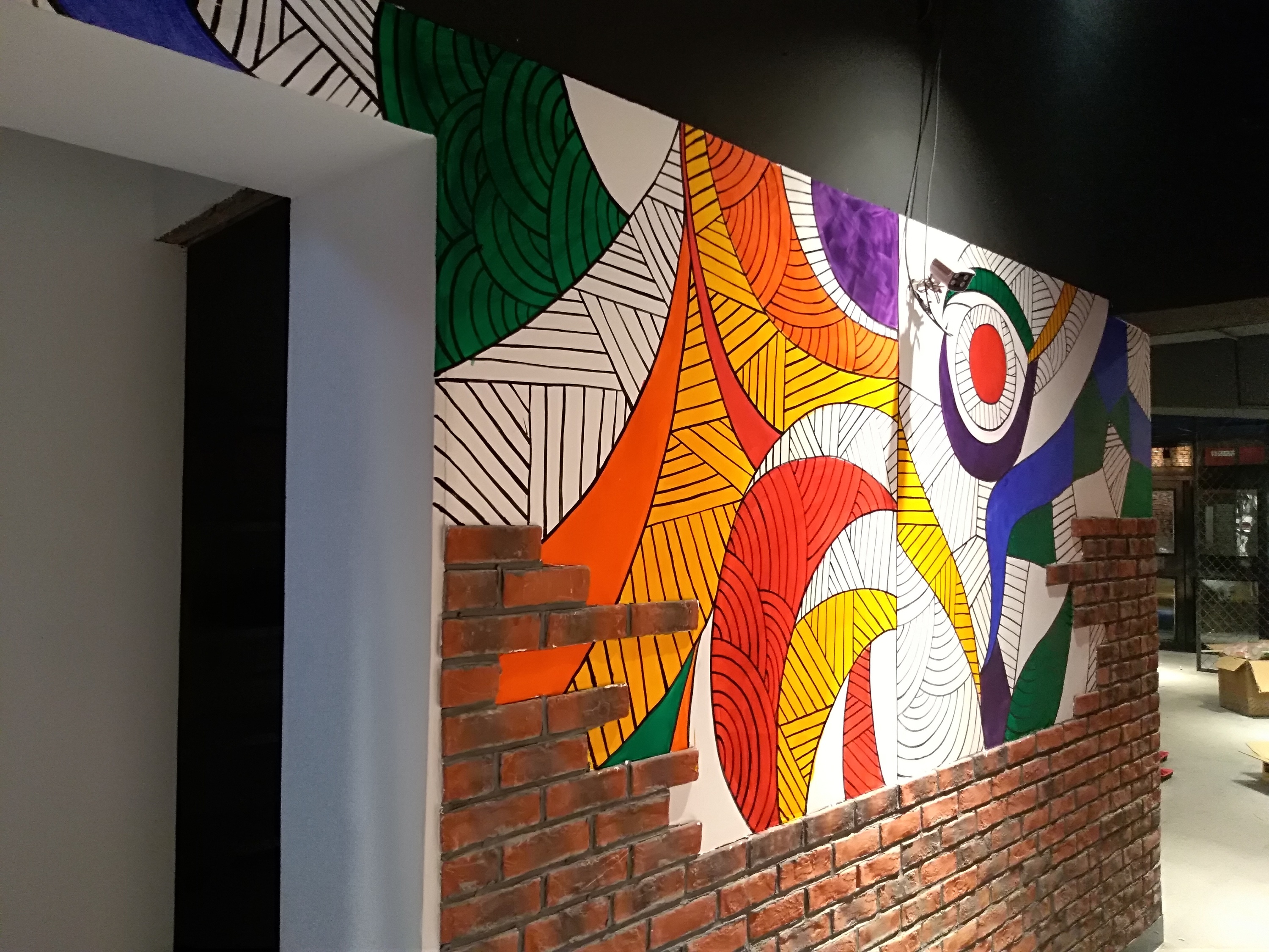 硬山艺制·铁岭餐谋家创意餐厅·墙绘