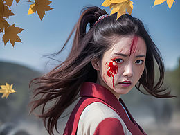 AI繪畫-女武士，生死之戰(zhàn)