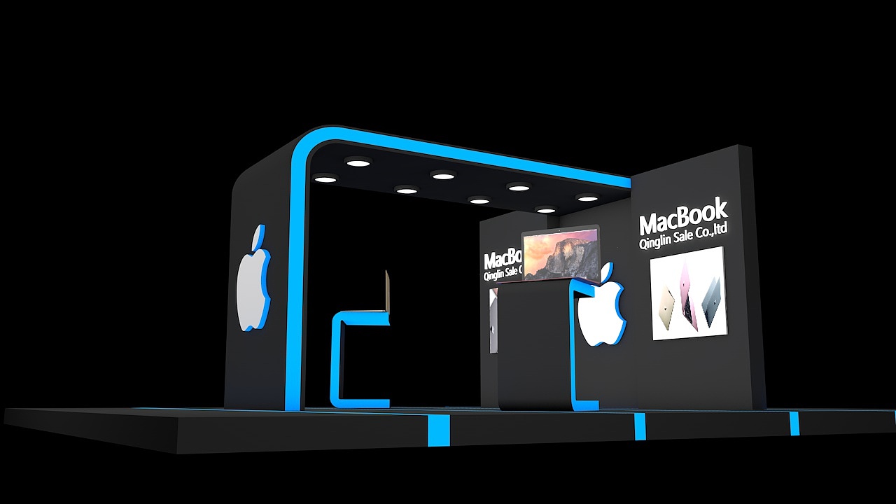 Latest C4D Composition: The Exhibition of Apple（图ZODgzNjA2OTI=） - 建筑/空间 - 站酷设计师LynnChou原创素材 - 站酷ZCOOL