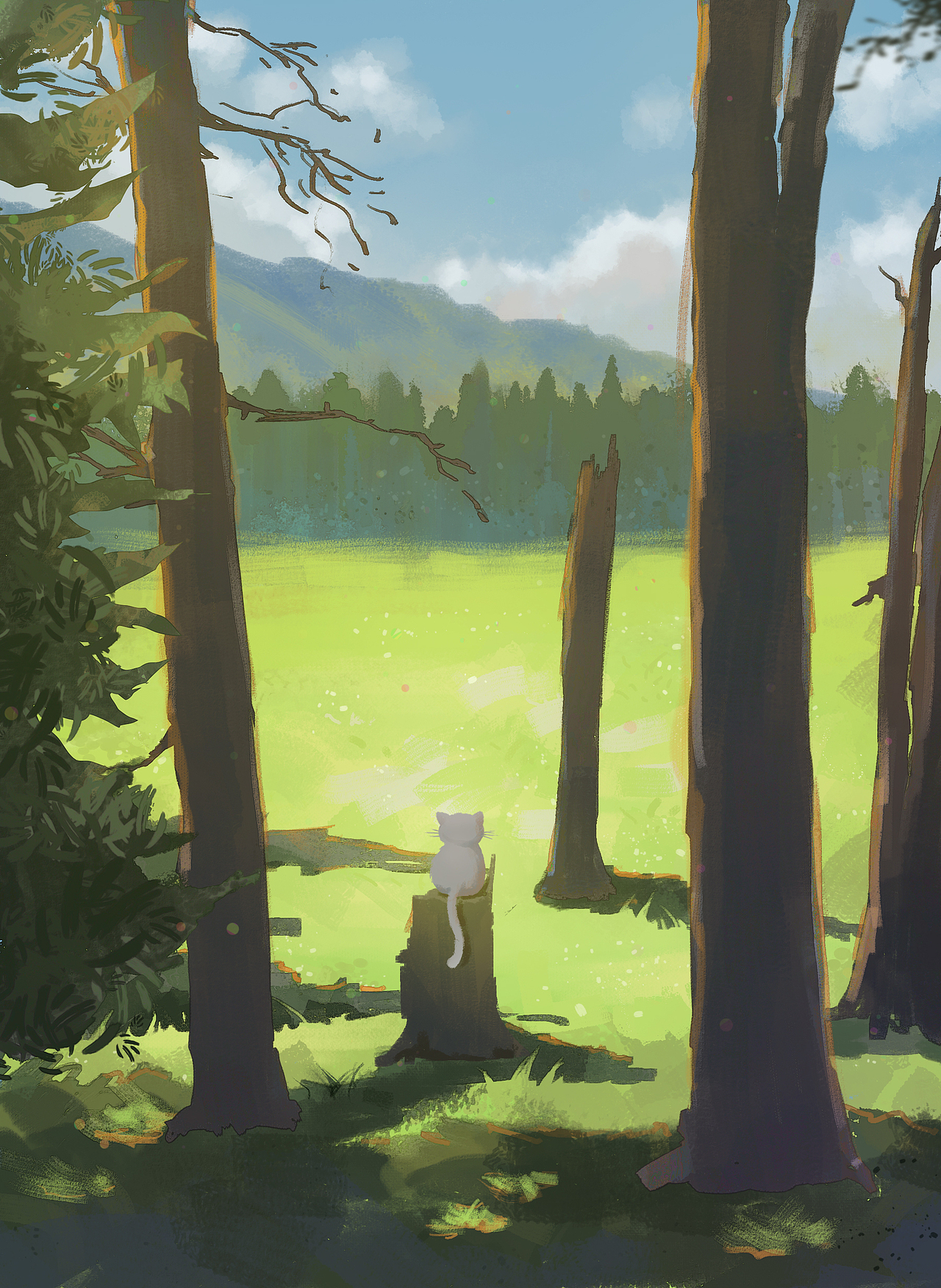 色彩60天挑战之饭团旅行记（图ZMjc1NjI2ODQw） - 创作习作 - 站酷设计师白猫白喵原创素材 - 站酷ZCOOL