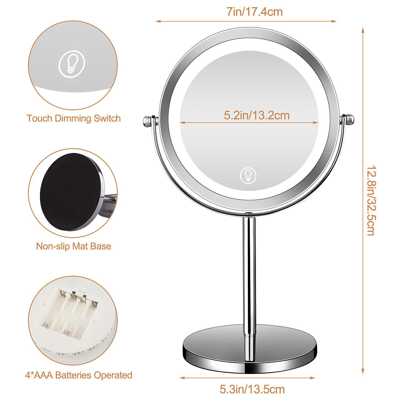 亚马逊化妆镜10X放大镜产品摄影修图