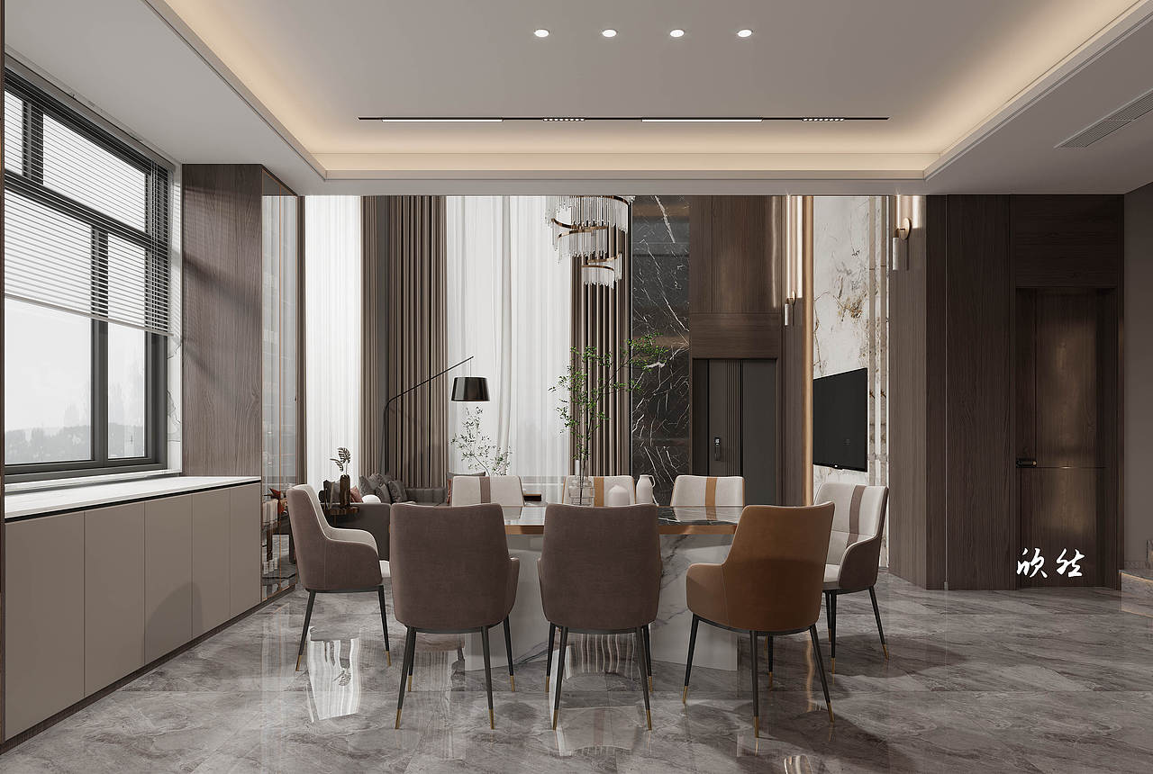 现代轻奢质感挑空