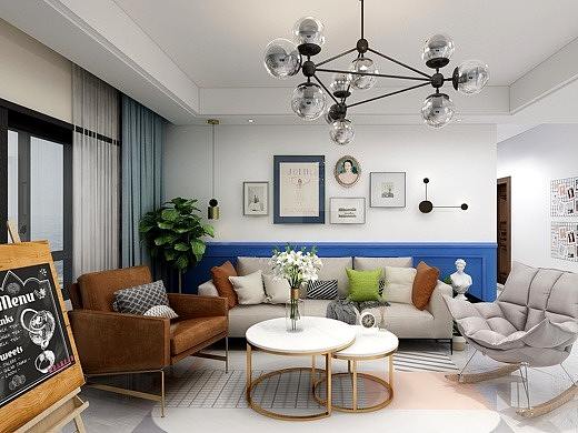 海蓝印象派-软装设计方案