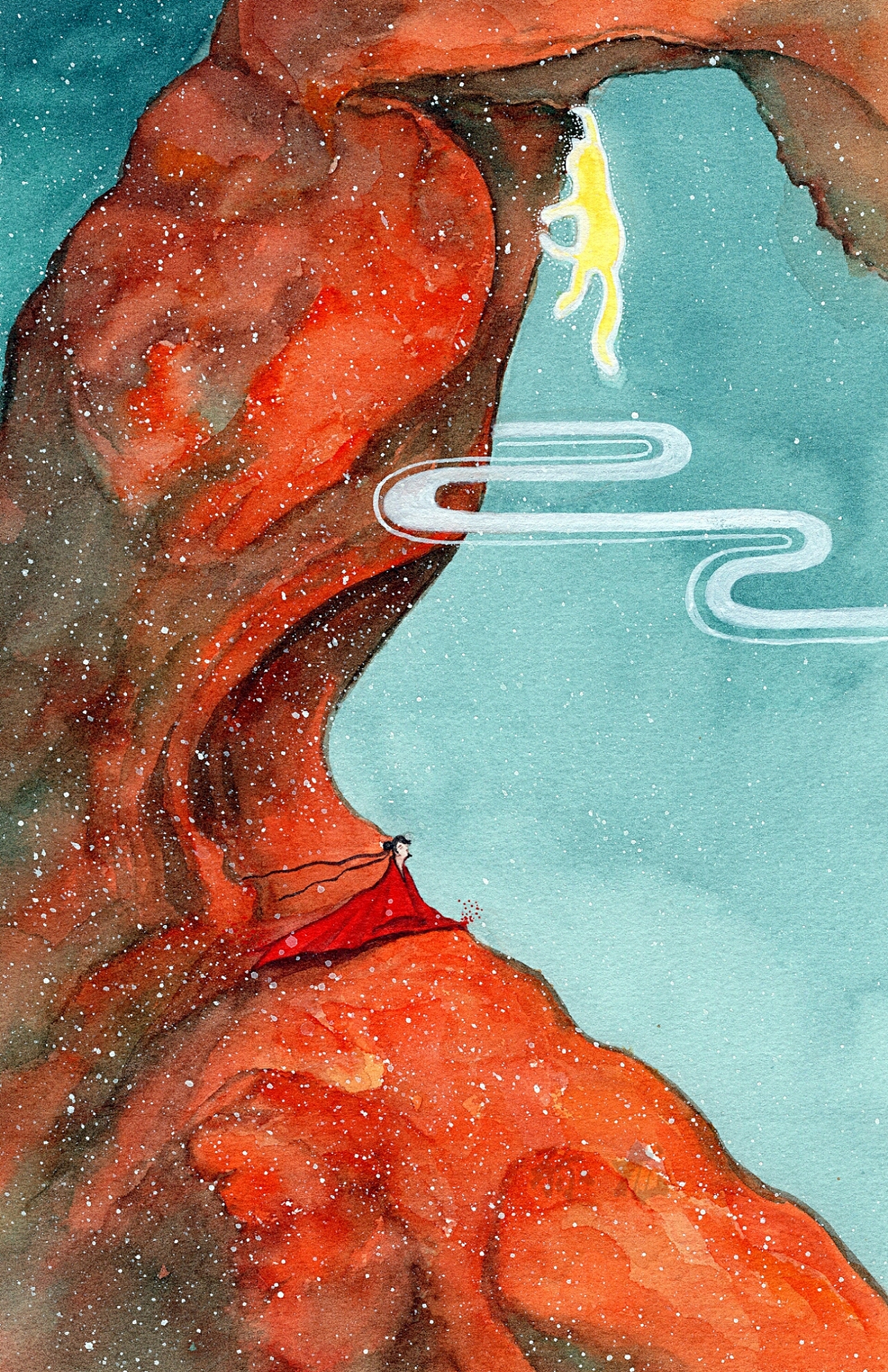 彌龍的另一個(gè)世界，手繪水彩系列-《彌之境》· 遇（圖ZMTAxMzg0NTAw） - 繪畫 - 站酷設(shè)計(jì)師彌龍水彩原創(chuàng)素材 - 站酷ZCOOL