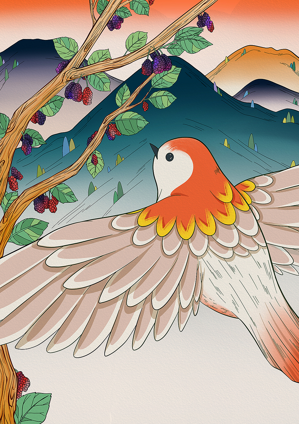 果酒-插画包装设计