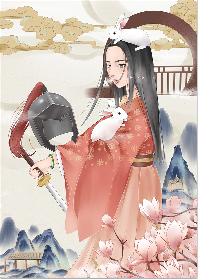 花木兰系列插画