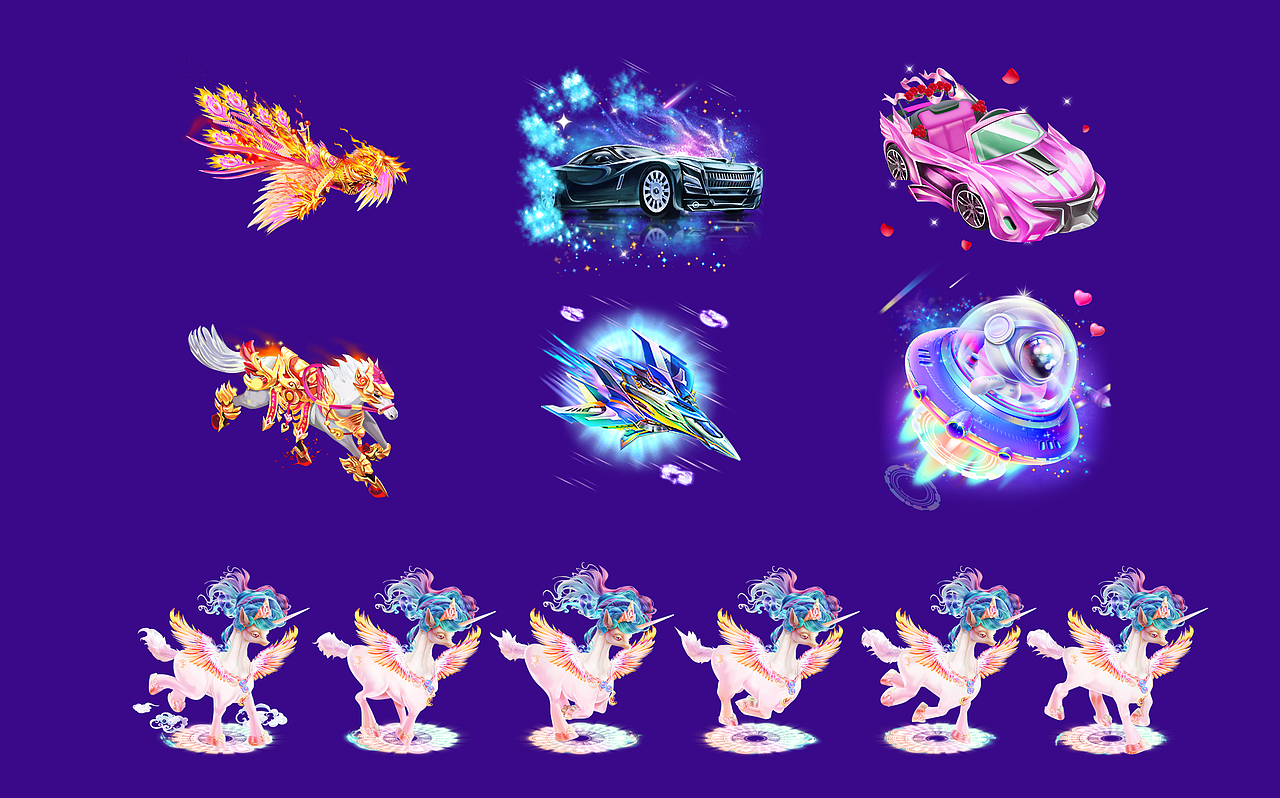 直播宝箱挂件勋章资料卡动画盲盒贵族坐骑动画