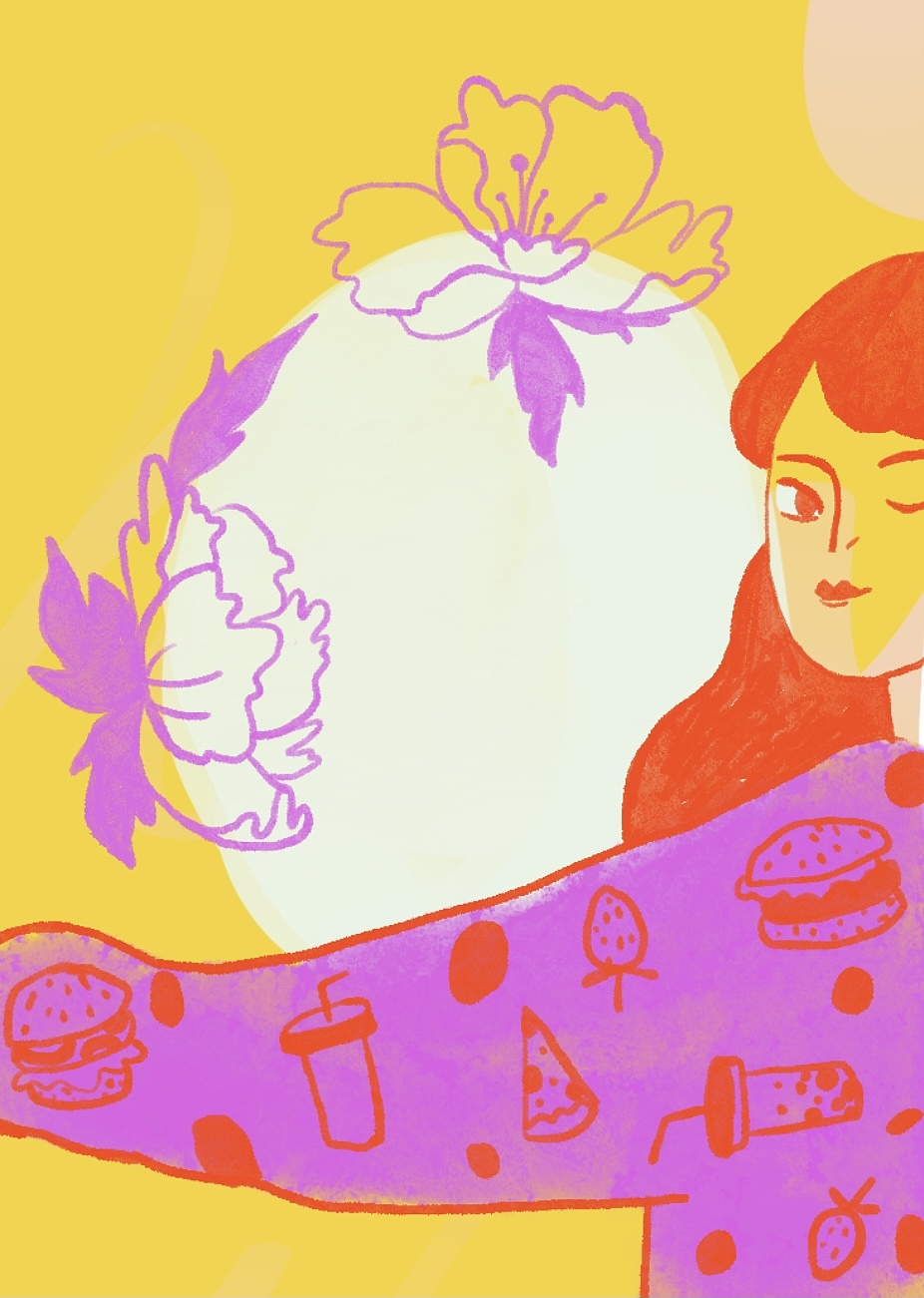 睁一只眼 闭一只眼（图ZMjUxMzUyOTM2） - 艺术插画 - 站酷设计师Zoe旭原创素材 - 站酷ZCOOL
