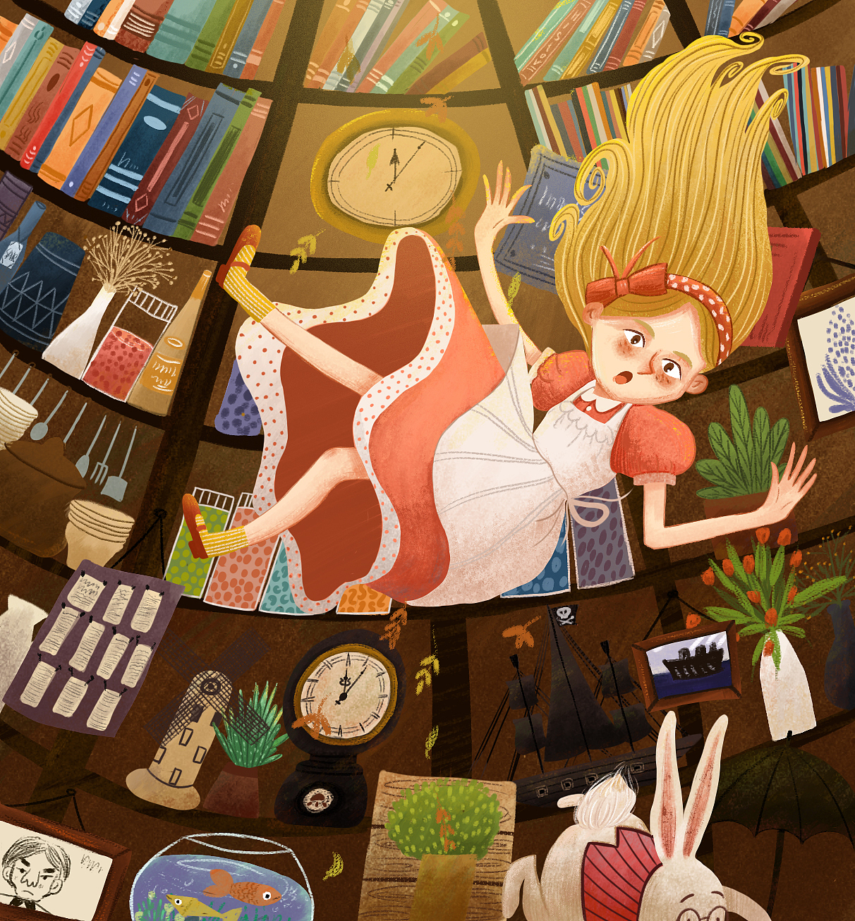 爱丽丝梦游仙境|插画|儿童插画|花橘子插画 - 原创作品 - 站酷 (zcool
