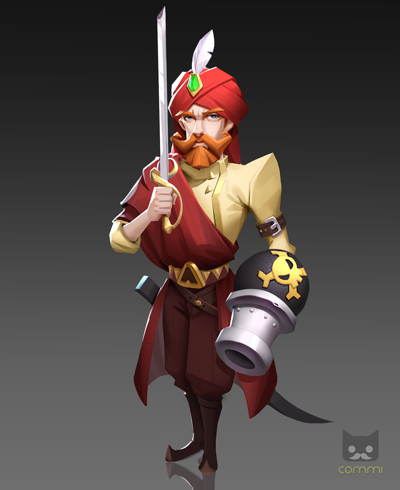 欧美q版设定-海盗系列|插画|游戏原画|厦门commi_原创作品-站酷(zcool