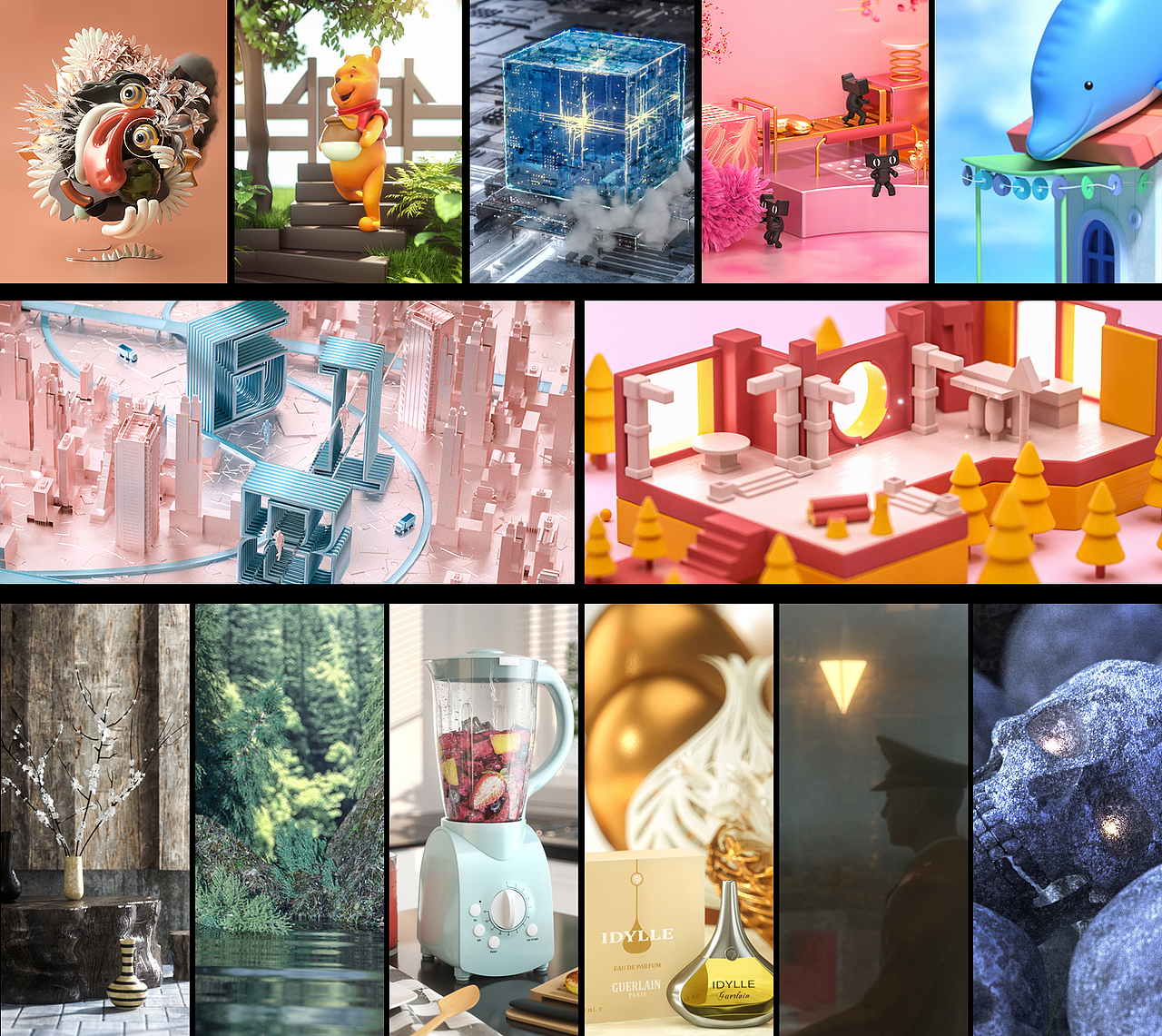 4-5月C4D作品（图ZMTYwODE5OTg4） - 场景 - 站酷设计师皮卡丘cici原创素材 - 站酷ZCOOL