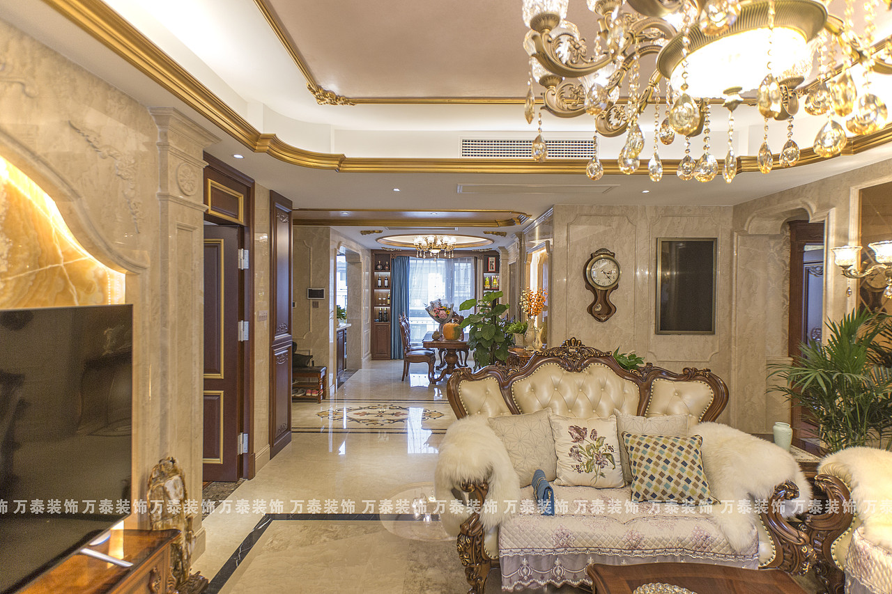 济南别墅室内装修——济南漫山香墅欧式风格装修效果!