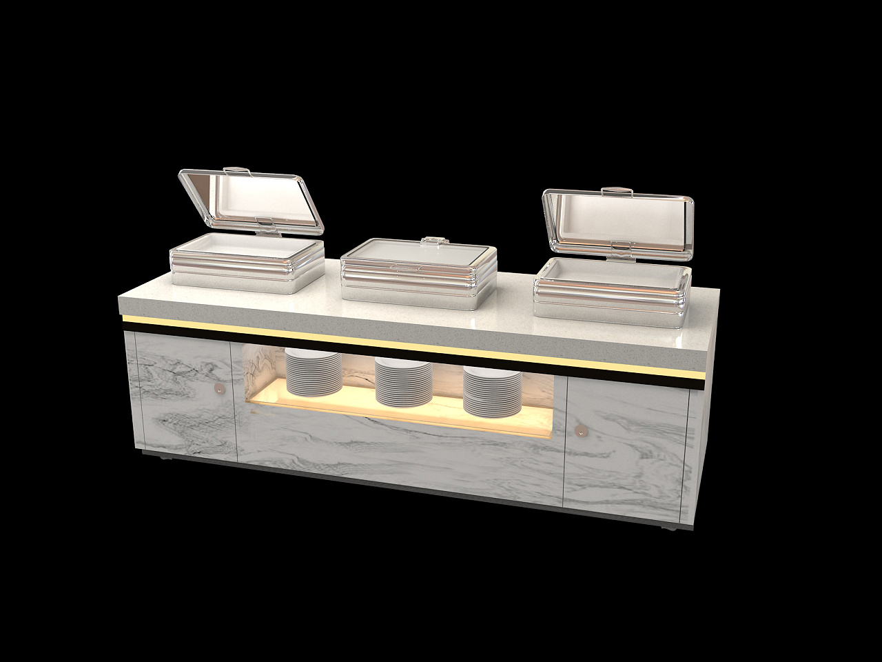 迪克森公司 自助餐台 食堂餐台 放心安全环保质量保障