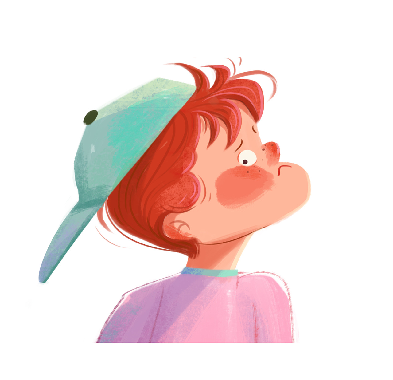 一组人物练习《戴帽子的人》