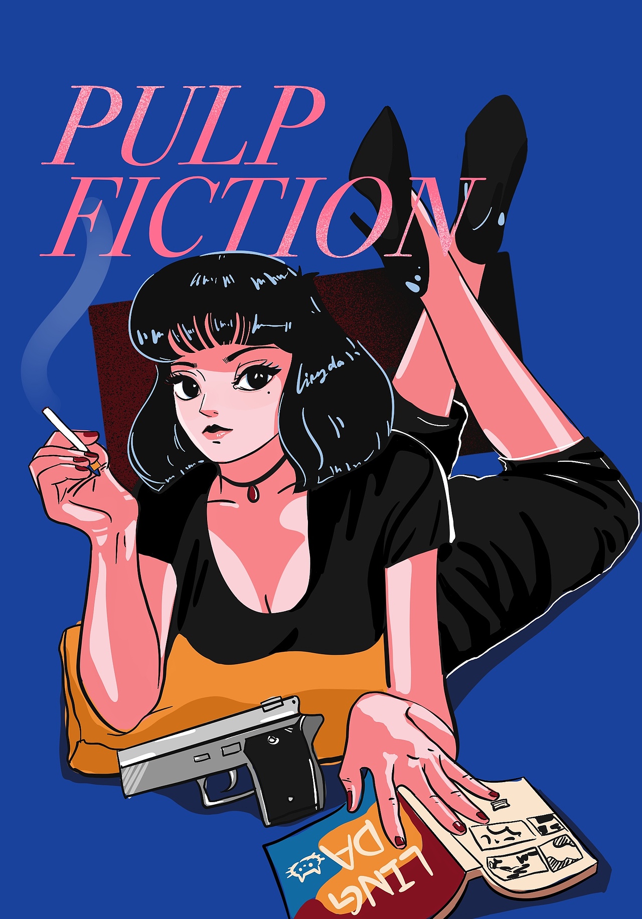 电影插画《低俗小说》