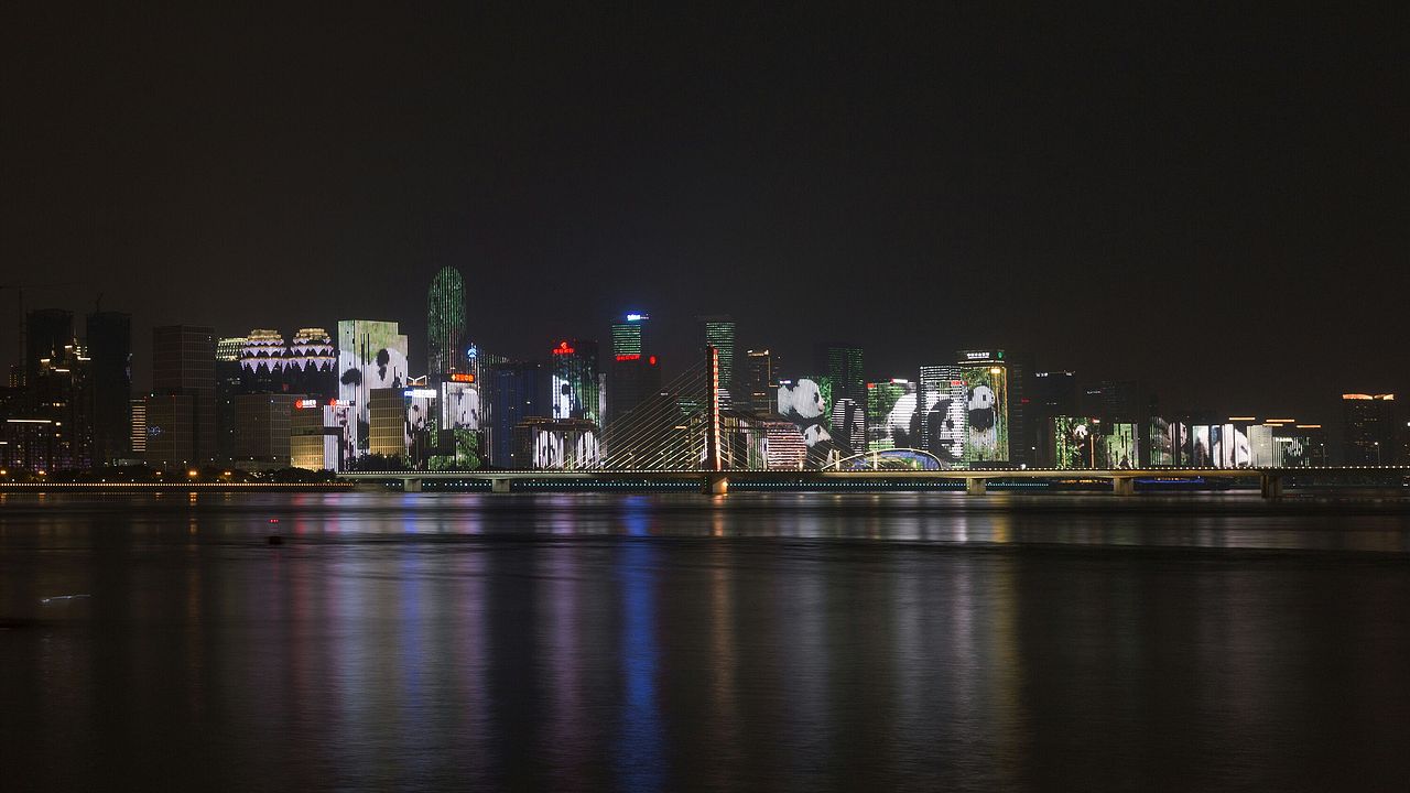 杭州钱塘江灯光秀