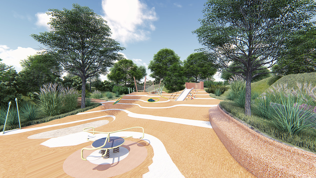 lumion8ps后期城市公园节点场景