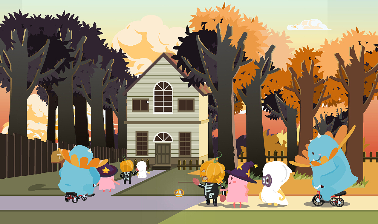 海边教学动画(万圣节特辑)