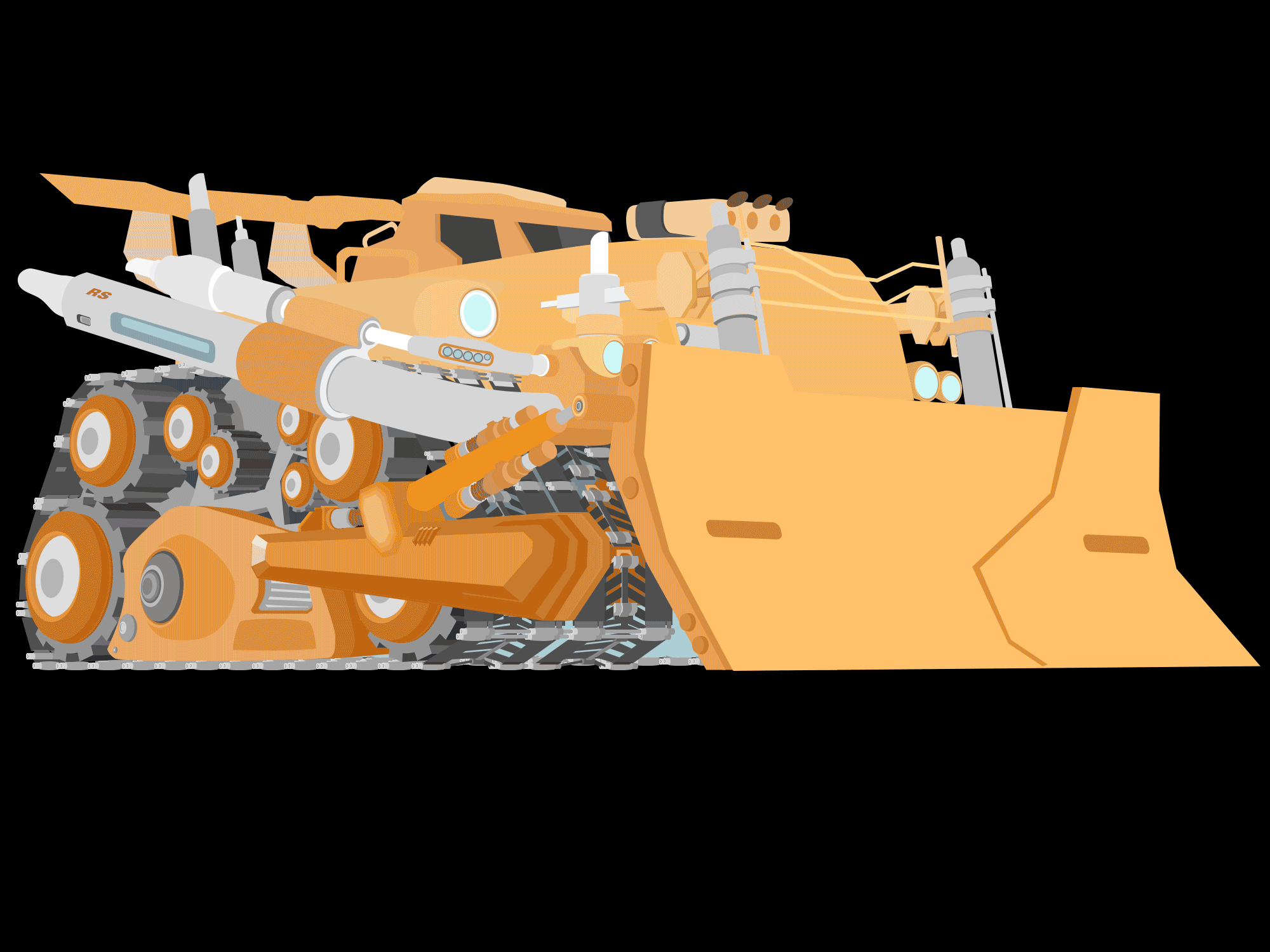 BULLDOZER VEHICLE（图ZMTE3OTU3MjEy） - 图标 - 站酷设计师Hsi7原创素材 - 站酷ZCOOL