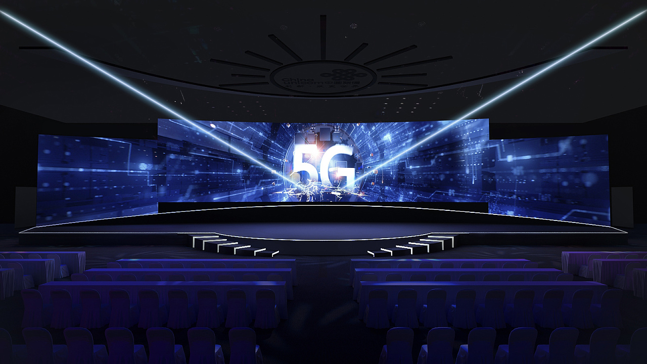 联通合作伙伴大会舞台|三维|场景|贰威 - 原创作品 - 站酷 (zcool)