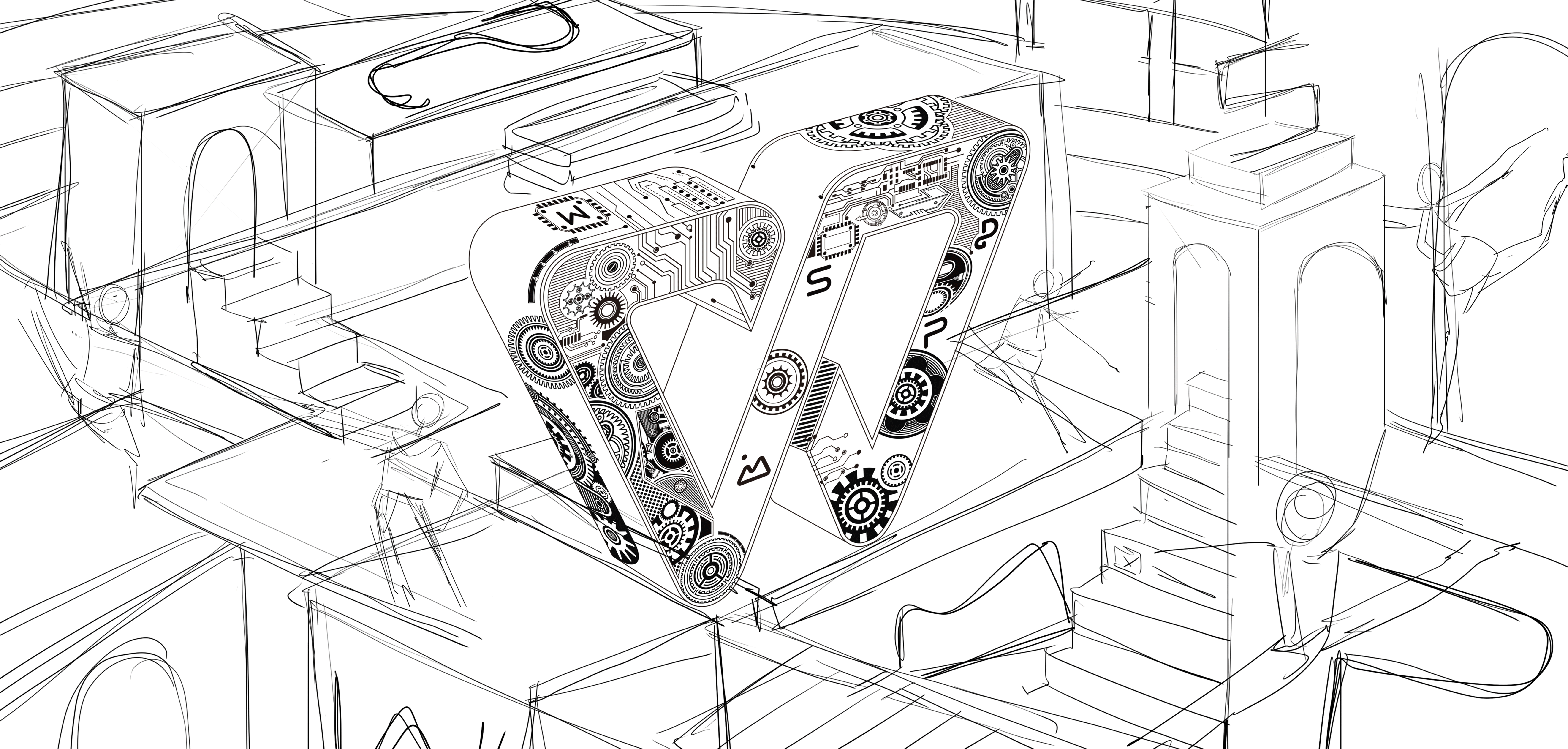 无限赋能 · 无忧无虑（图ZMjY4NzgwNTQ0） - 图案 - 站酷设计师米开朗鸡腿原创素材 - 站酷ZCOOL