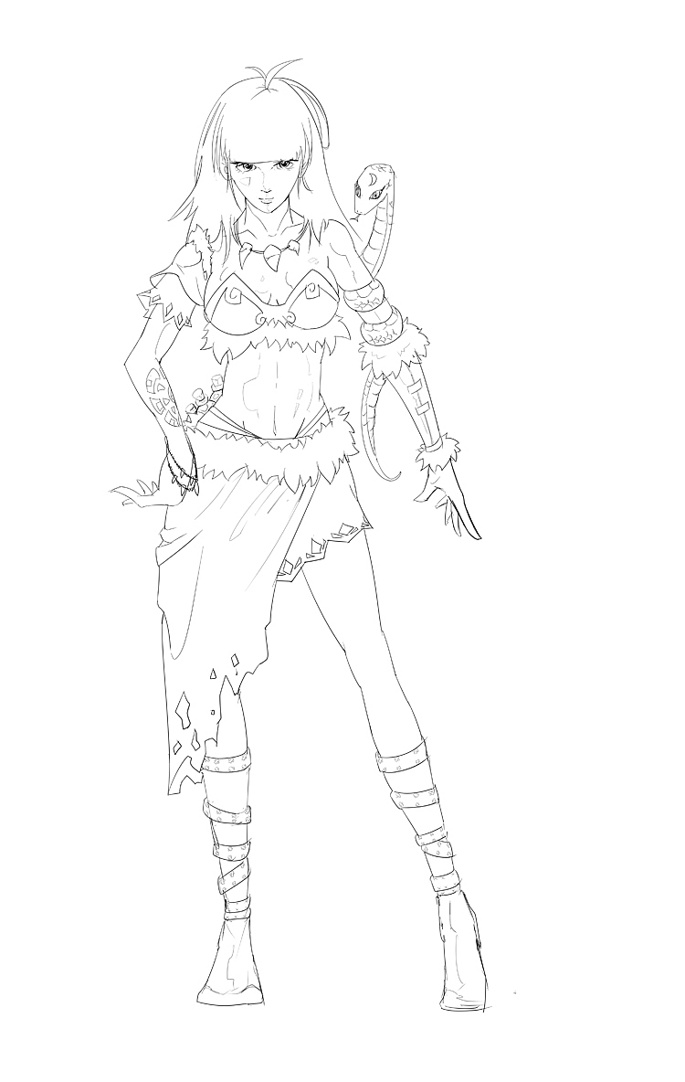 填坑一之毒蛇大“凶”女【自我提高，希望别被喷】（图ZMzI5MjMzNDg=） - 游戏原画 - 站酷设计师GORGEOUS_高三欠原创素材 - 站酷ZCOOL