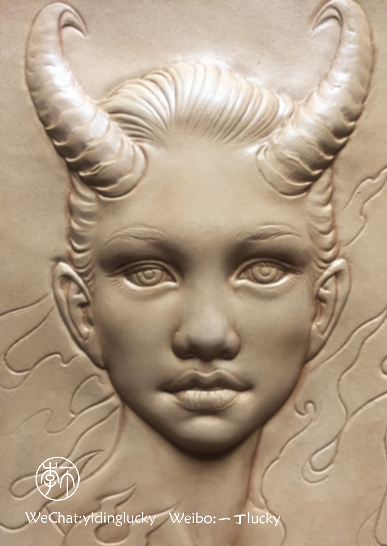 皮雕皮塑人物习作（图ZOTkxMzMzMjQ=） - 工艺品设计 - 站酷设计师一丁lucky原创素材 - 站酷ZCOOL