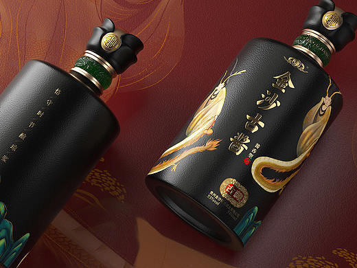 酱香白酒包装设计-金沙古酱产品包装设计【黑马奔腾】