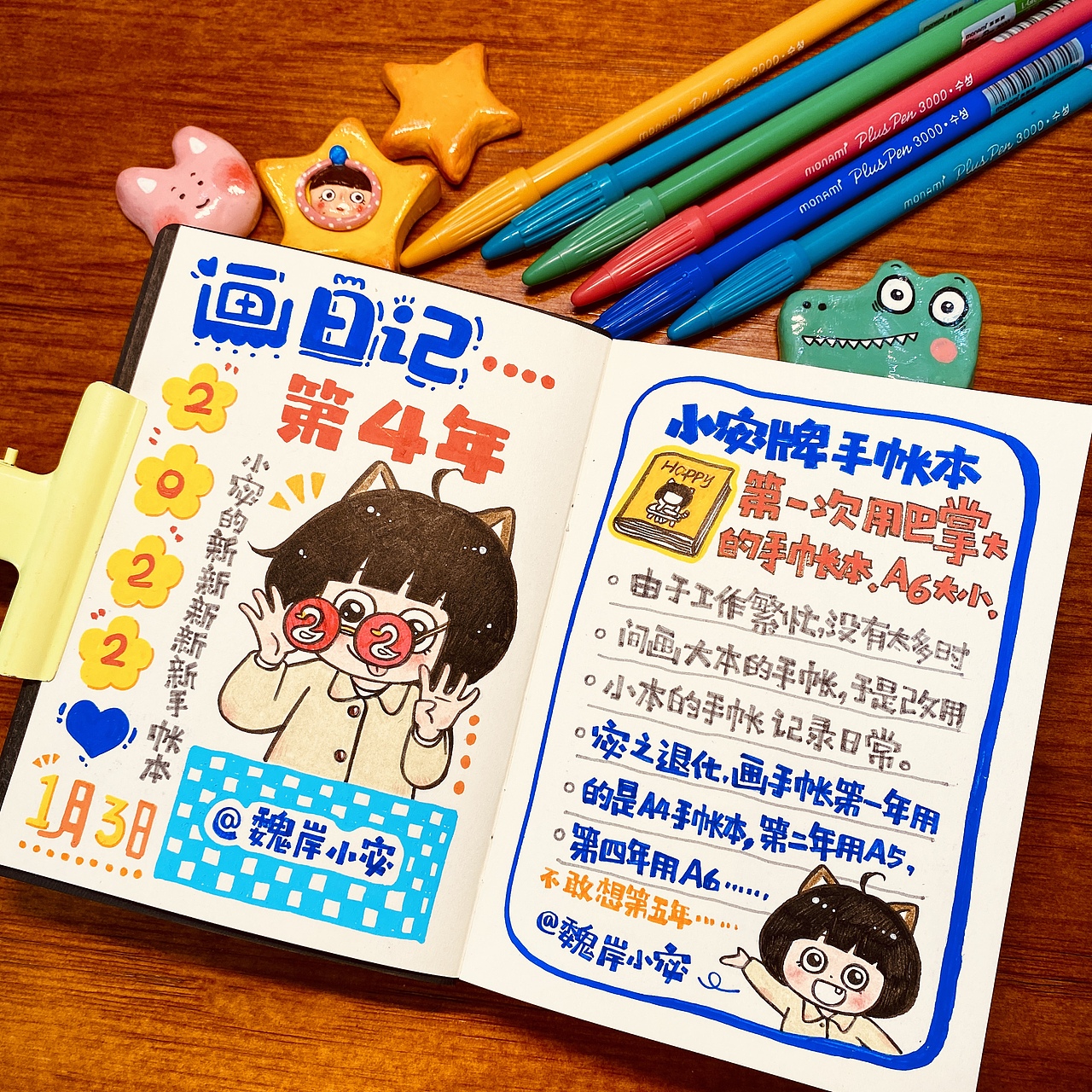 【画日记第4年】没想到我走在了时尚的最前沿……（图ZMzA4Njc0ODcy） - 绘本 - 站酷设计师魏岸小宓原创素材 - 站酷ZCOOL