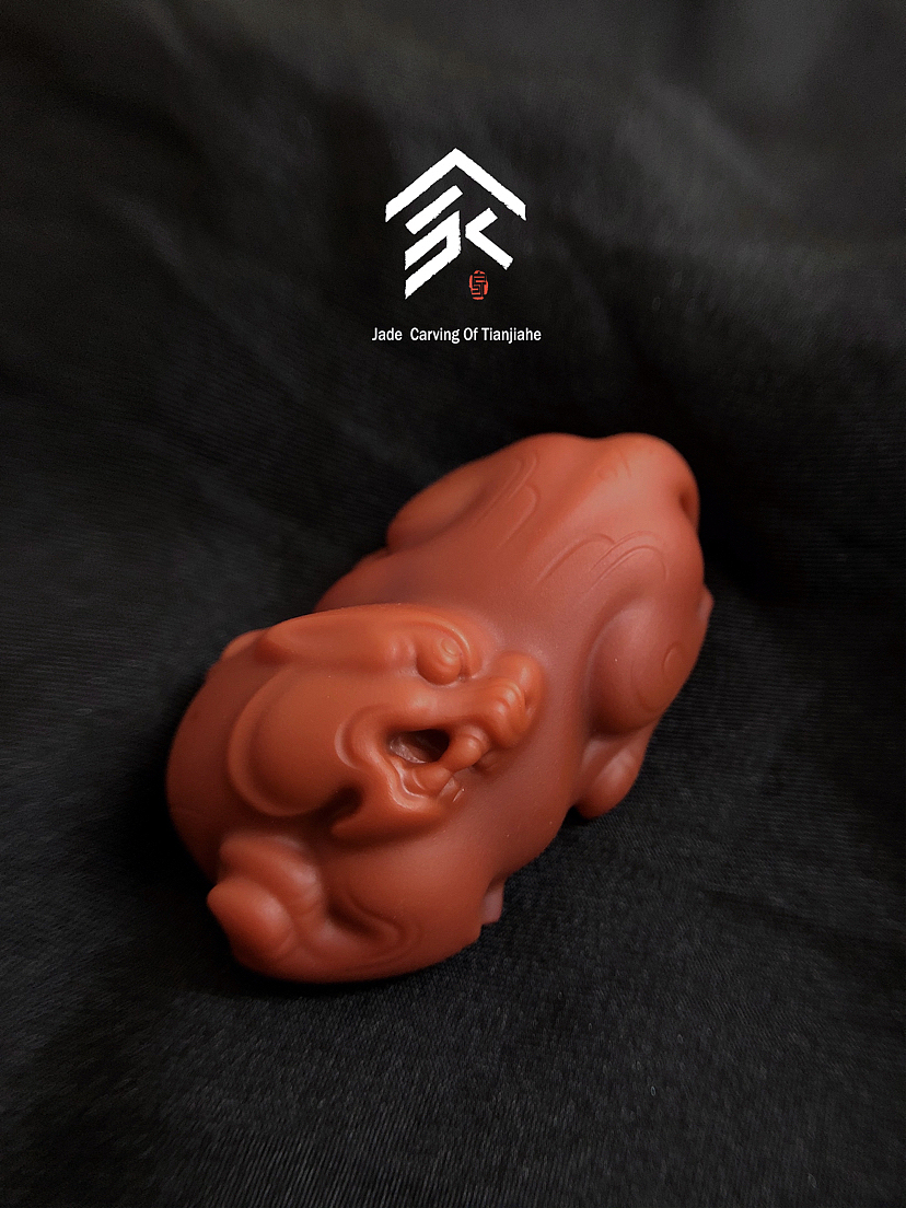 南红玛瑙 瑞兽守护