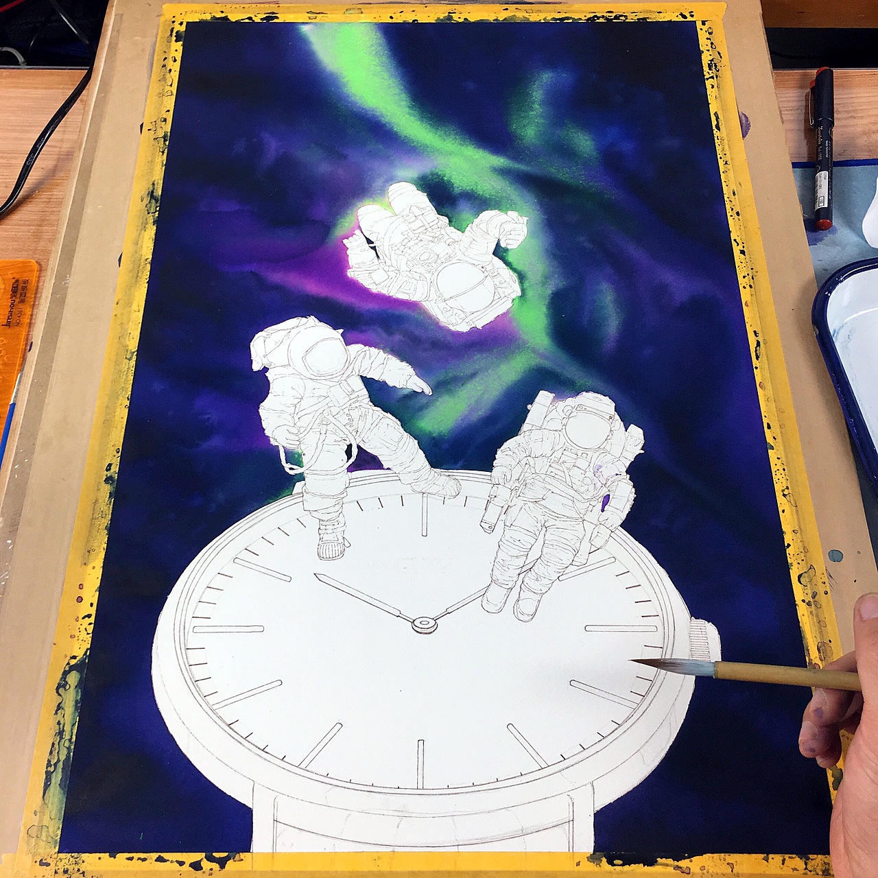 葱二的星空幻想（图ZNzkyMDk2MTY=） - 商业插画 - 站酷设计师超超的青葱原创素材 - 站酷ZCOOL