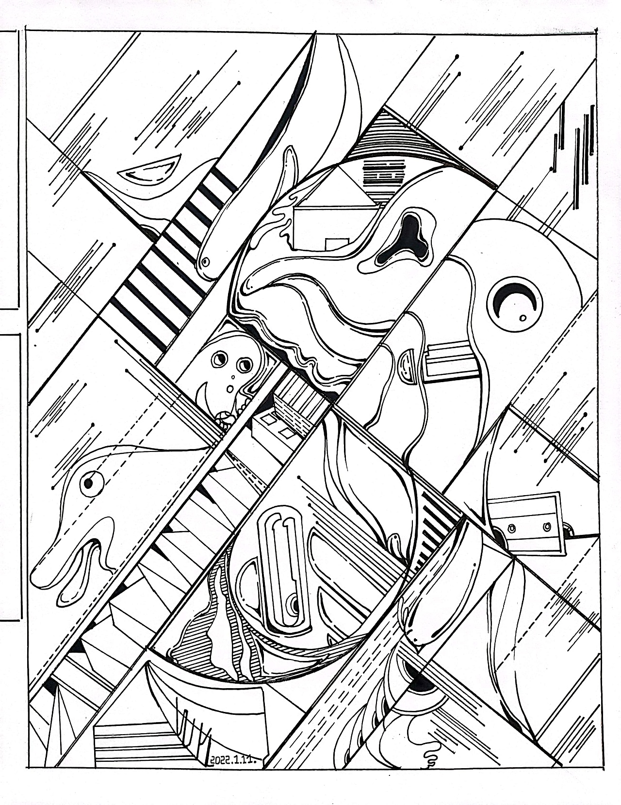 手绘线稿/考研视觉传达设计/构成设计|平面|其他平面|汪元磊 - 原创