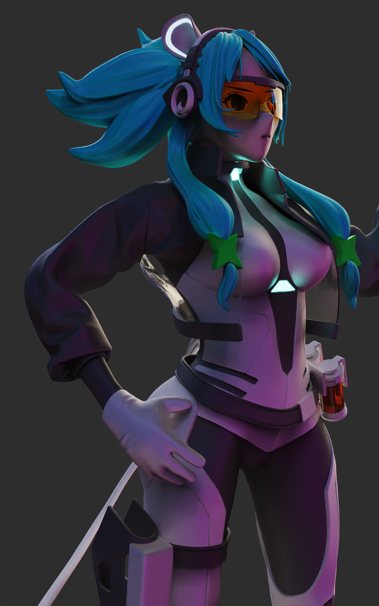 作品练习---幸福的每一天,二次元元气少女