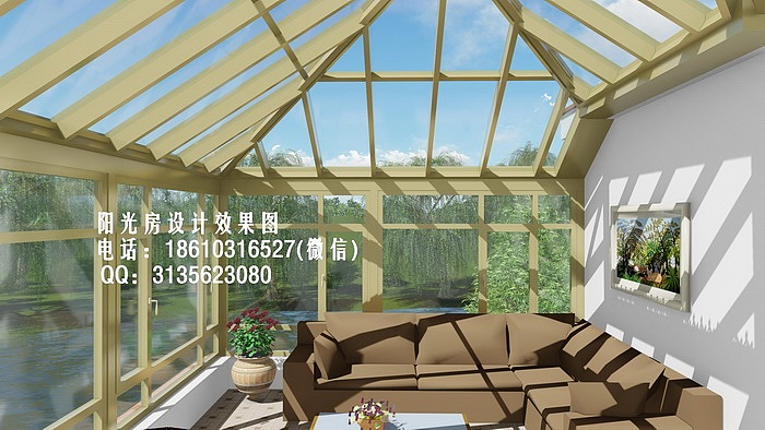 D0800别墅阳光房设计效果图（幅）