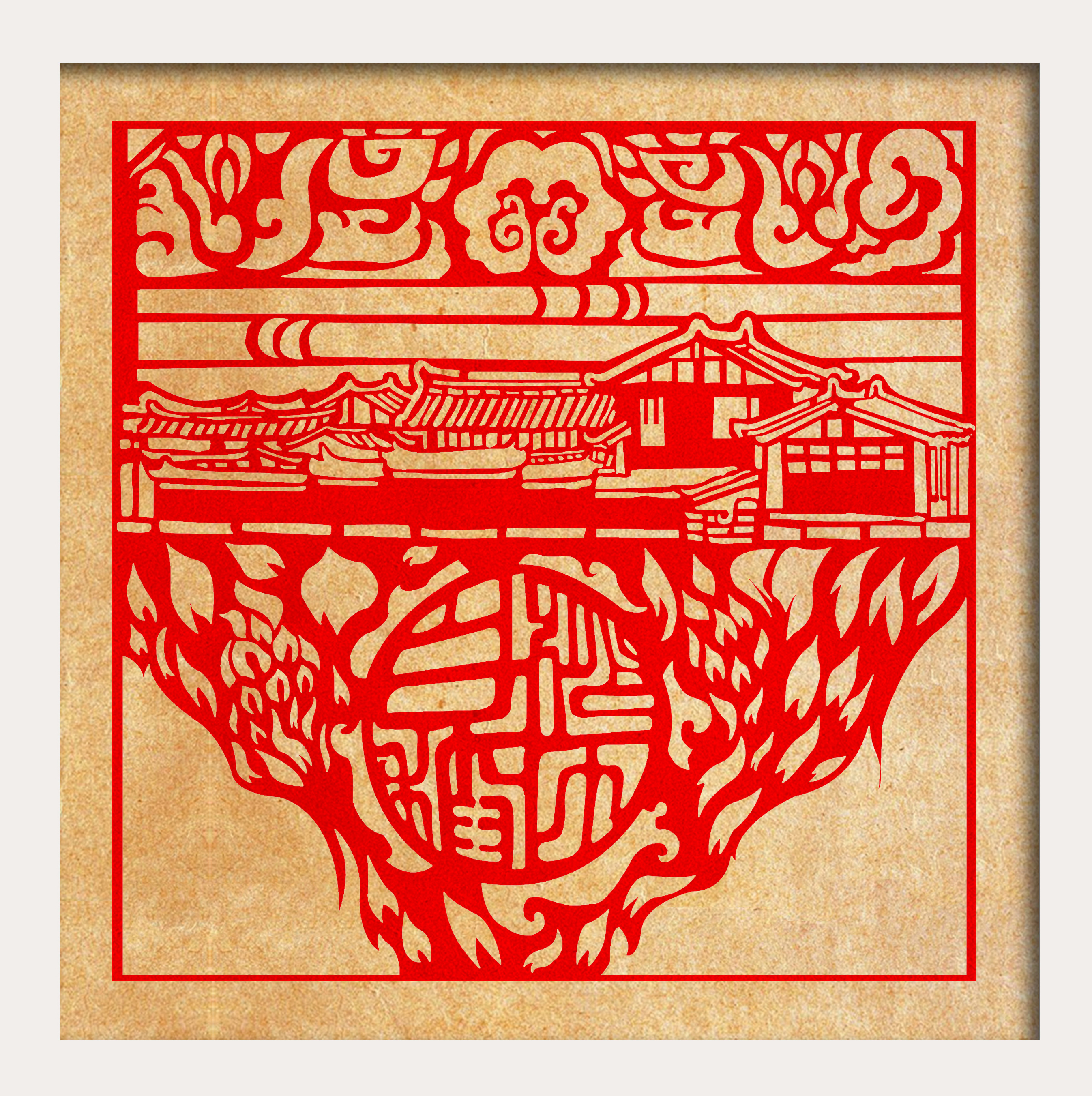 白沙古镇剪纸系列产品