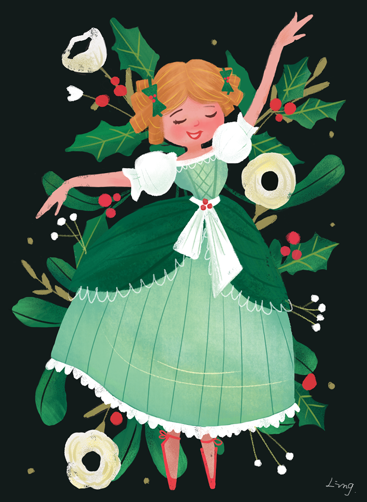 跳舞的女孩|插画|创作习作|超喜欢你的 - 原创作品 - 站酷 (zcool)