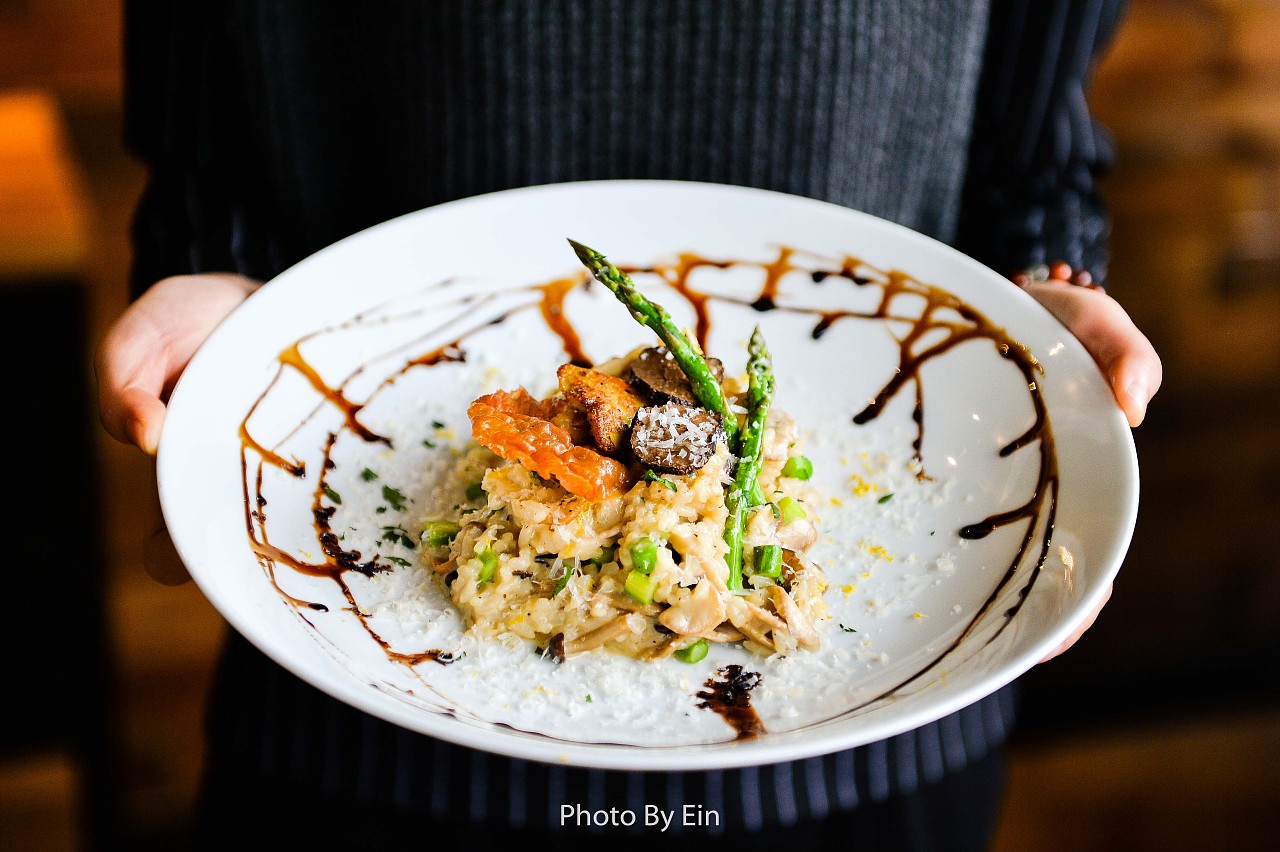 黑松露菌菇柠檬芝士烩饭