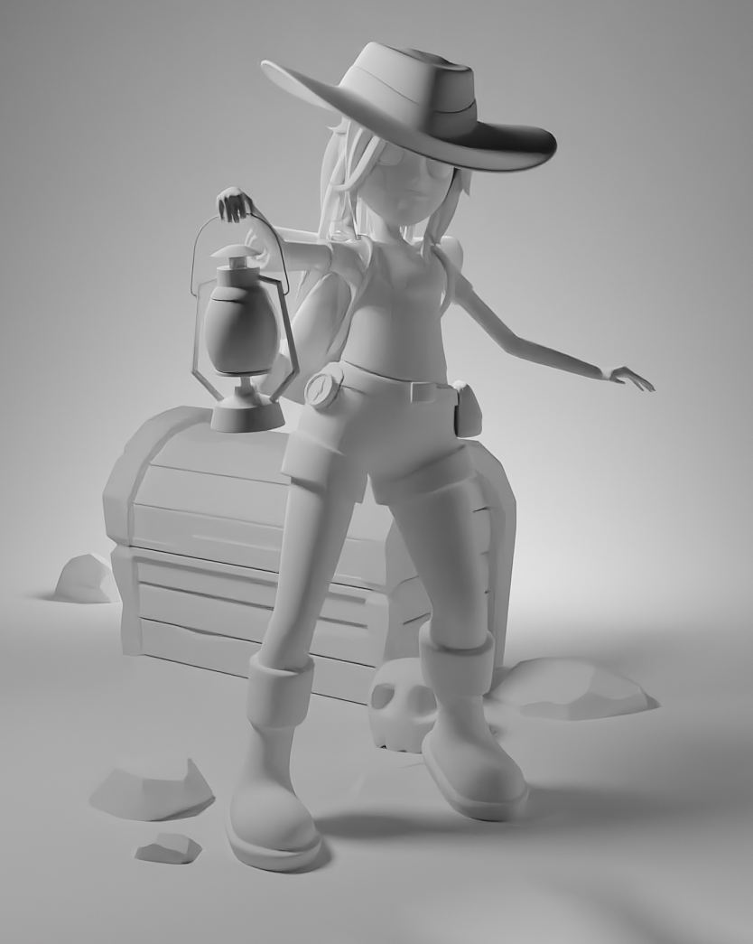 探险女性角色建模练习（图ZMjkwNjA4OTIw） - 人物/生物 - 站酷设计师昆吾95原创素材 - 站酷ZCOOL