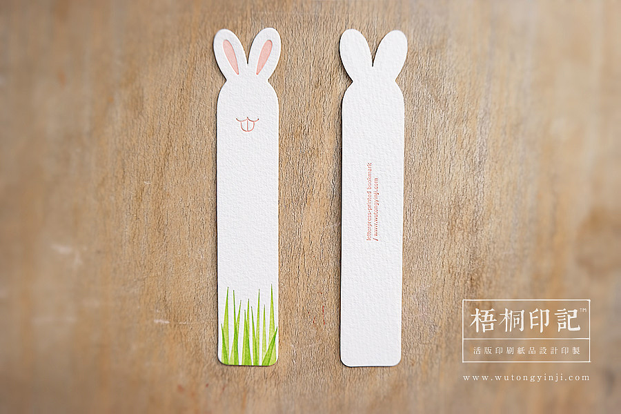 letterpress 活版印刷 “动物出没”系列书签 之 兔（图ZMjQ0OTA3NjA=） - 图案 - 站酷设计师梧桐印記原创素材 - 站酷ZCOOL