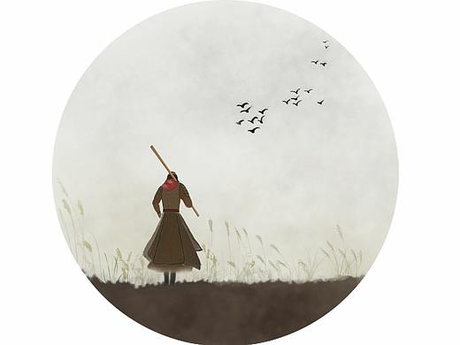 水墨风格插画练习（个人主页-ZMjUxODAwNjQ=） - 创作习作 - 站酷设计师小鱼儿的账号原创素材 - 站酷ZCOOL