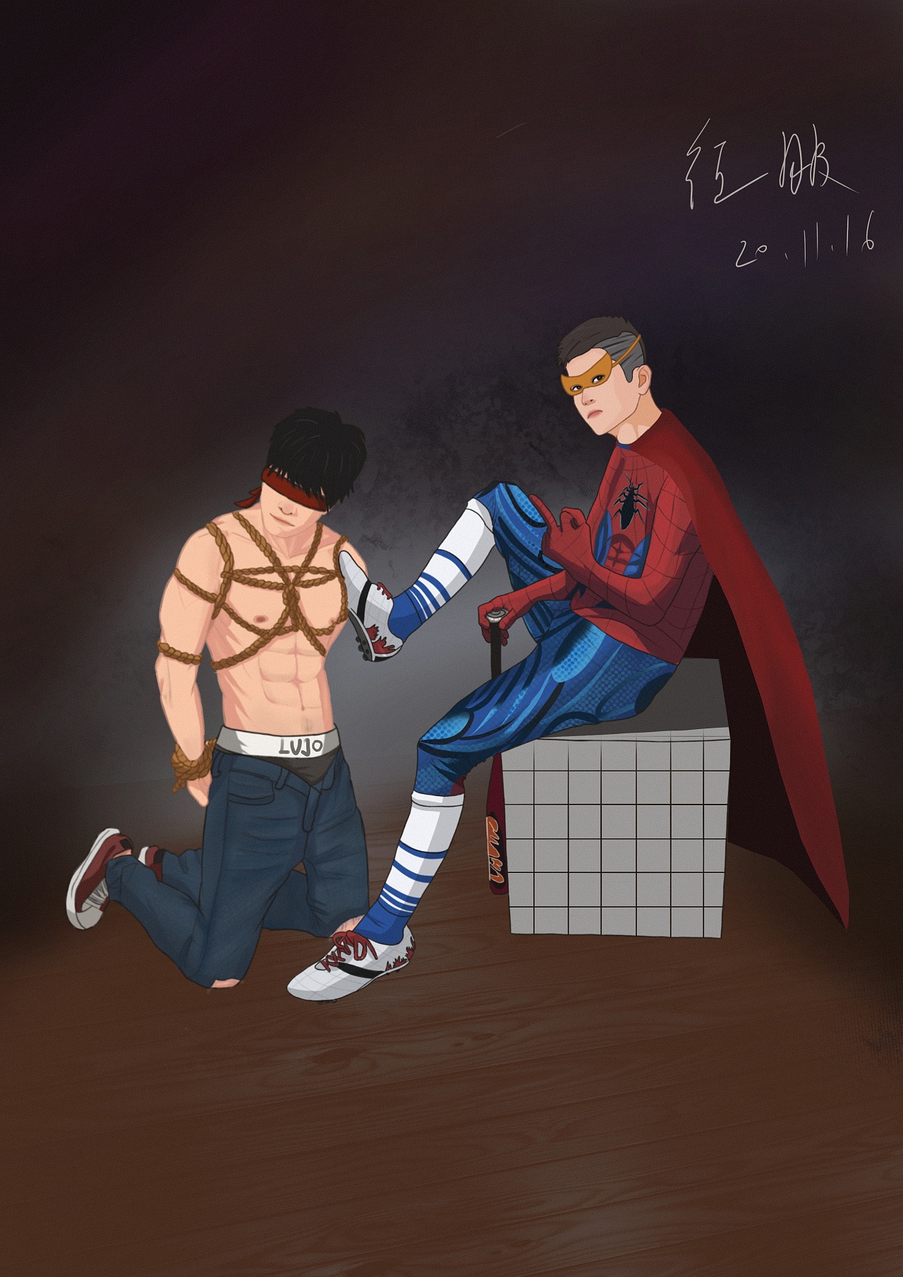 313天前 10 0 0 杭州  |  插画师 看到日本的绳艺就想到束缚,梦想拥有