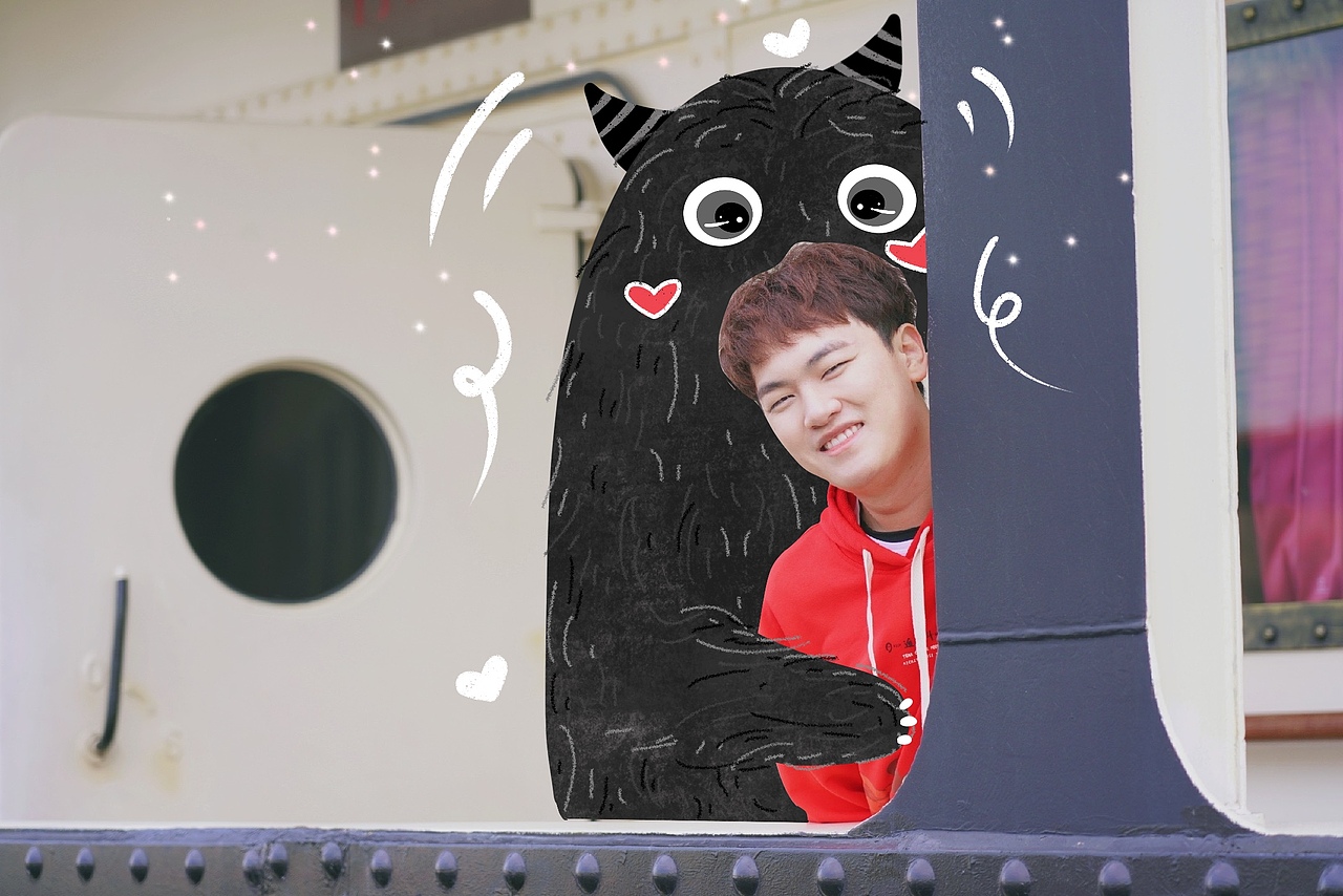 小怪兽来啦！（图ZMTk1MTQ1ODAw） - 新锐潮流插画 - 站酷设计师太阳野鹿原创素材 - 站酷ZCOOL